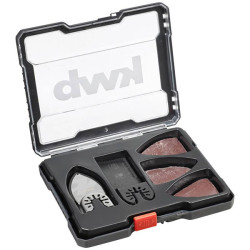 kwb 709890 Sander/polisher set 14 pieces ideal for narrow spaces.