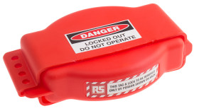 Blokada Regulowana blokada zasuwy RS PRO rozmiar mocowania 165mm Czerwony zamki: 4