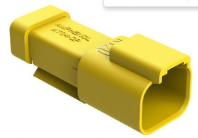 Złącze samochodowe 2-pinowe Amphenol Industrial -rzędowe Żeński 13A AT04 Montaż na kablu Połączenie zagniatane Złącze