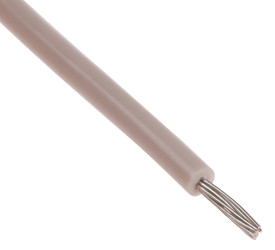 Przewód montażowy 0,2mm² Biały RS PRO PVC 24 AWG 300 V dł. 100m 11/0,16 mm +105°C UL1430