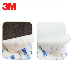 40x40x2 mm 3M PE Foam Pad - 2-sided Self-adhesive Micro-rubber - Black