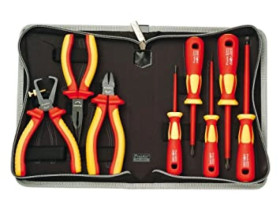 Zestaw narzędzi 1000V wkrętaki, ściągacz izolacji, szczypce-obcinaczki w podręcznym etui PK-2801 22991