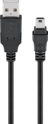 Kabel USB 2.0 Hi-Speed, Czarny - Długość kabla 1 m
