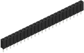 Socket header, 23 pole, pitch 2.54 mm, straight, 10026970