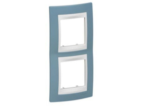 UNICA PLUS Ramka 2 podwójna pionowa błękit manganowy MGU6.004V.873 SCHNEIDER ELECTRIC