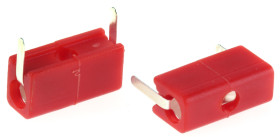 Gniazdo testowe Żeński Połączenie lutowane typ Złącze testowe Czerwony 5A WIMA rozmiar 2mm