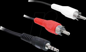 84212 Cable Audio 3.5 mm stereo jack male > 2 x RCA male 5 m
