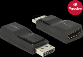 65685 Delock Adapter DisplayPort 1.2 male &gt; HDMI female 4K Passive bla