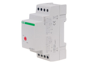 Automat schodowy AS-221T z funkcją sygnalizacji wyłączenia ośw.Un=230V I=16A 2 moduły AS-221T F&F FILIPOWSKI