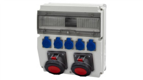 Rozdzielnica Caja 15M - Gniazda 2X63a 5P, 5X230v /15 Modułów/
