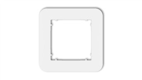 Mini Ramka Uniwersalna Pojedyncza Zaokrąglona Z Tworzywa Biały Mrtz-1