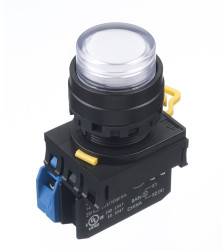 Kompletny układ przycisku SPST średnica wycięcia 22mm, montaż panelowy Idec