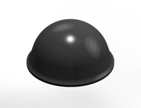 Stopki samoprzylepne grubość: 9.9mm Szary średnica: 19mm Półkolisty Przyklejanie 3M