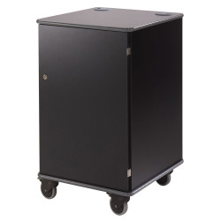 Metroplan Mm100 Coloured Mobile Multi-Media Cabinets 930x540x600mm Black