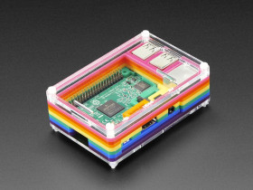 Adafruit Rainbow Pibow - Enclosure for Raspberry Pi 2 / Model B+/ Pi 3