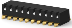 DIP switche, On-Off, 10 pole, straight, 0.025 A/24 VDC, 3-2319764-0