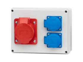 Rozdzielnica budowlana RB gniazda 16A/5 2x250V IP44 R-190 F3.0085 F-ELEKTRO