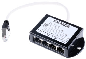 Rozdzielacz RJ45 FTP porty: 4 Rozdzielacz Decelect