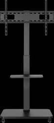 HP108L TV stand with castors, 37 - 75 inches, height adjustable