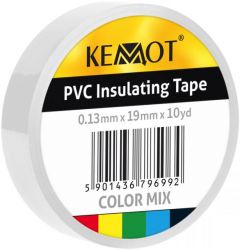 TaĹma klejÄca izolacyjna 0,13x19mm 10yd biaĹa