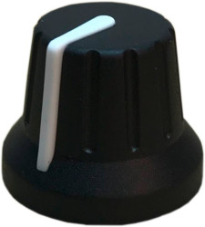 PSP 49009 49009 Pokrętło ze wskaźnikiem czarny, biały (Ø x W) 18.8 mm x 15.24 mm 1 szt.