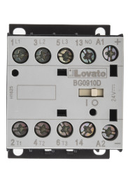 Stycznik 24 V DC Lovato styki: 3 4 kW 9 A 3NO + 1NO Śruba / szyna DIN Śruba 11BG0910D024