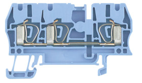 Blok zacisków przelotowych Weidmuller poziomy: Pojedynczy 30 → 12AWGZacisk Z raster: 5.1mm 24A 800 V