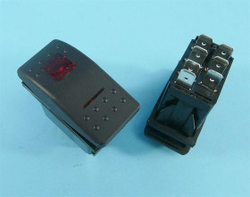 A-675 16A/250V (ON)-OFF-(ON) 2-TOR.RED