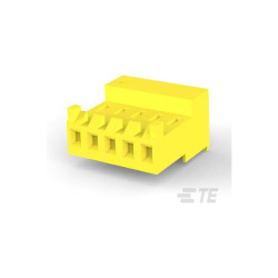 TE Connectivity 3-643818-5 Connector Female Shrouded 5P Tabs Yellow 20 AWG