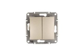 Sedna Łącznik schodowy podwójny 10AX satyna IP20 SDN0600168