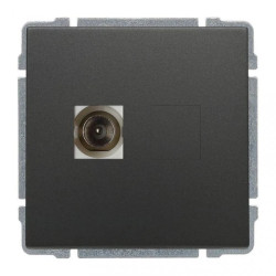 KOS66 Gniazdo antenowe TV tytan 666053