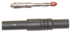 Adapter z wtykiem bananowym Męski Śruba Czarny 24A Hirschmann Test & Measurement