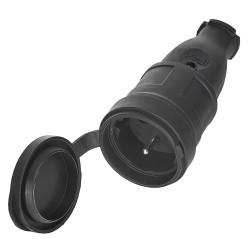 Gniazdo sieciowe 230V ZU gumowe Geko CB-85631