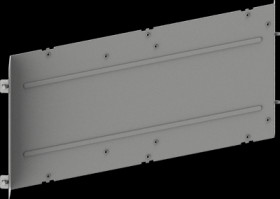 Subdivision, rear field busbar connection, rectangular, sheet steel, (W x H x D) 800 x 250 x 400 mm, 8PQ5000-3BA60