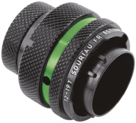 Złącze wielostykowe przemysłowe 55-pinowe Montaż na kablu Wtyczka Souriau Sunbank by Eaton