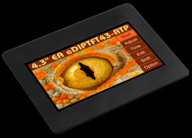 EA EVALEDIPTFT43TC Starter kit with 10.9cm (4.3") TFT, touch, capacitive