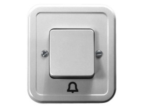 PI Wyłącznik zwierny przycisk "dzwonek" biały ŁW-6P/00 OSPEL