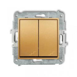 ICON Mechanizm łącznika podwójnego schodowego złoty 29IWP-33