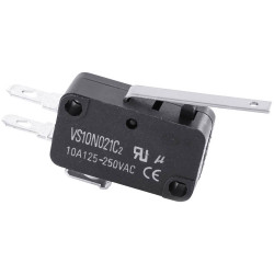 TruComponents 78-0923 Microswitch,On/(On),10A,Medium Lever,Quick Connect