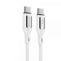 KABEL USB TYPE C/TYPE C 120W WHITE