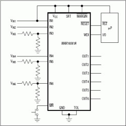 1% Accurate, Quad-/Hex-/Octal-Voltage µP Supervisors