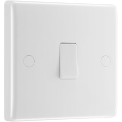 BG 832 White Nexus Moulded Single Switch, 20A With Flex Outlet