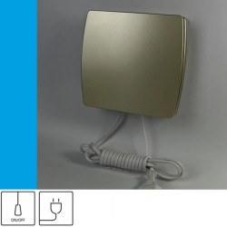 Wentylator domowy Eol F10GF przewód z wtyczką, fi 100 mm, kolor złoty