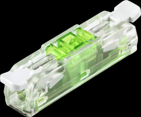 Szybkozłączka 4mm2 na szynę DIN z dźwignią bezbarwna 32A Tracon