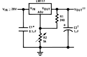 Extended Temperature 1.5A Adjustable Linear Regulator with Short Circuit Protection
