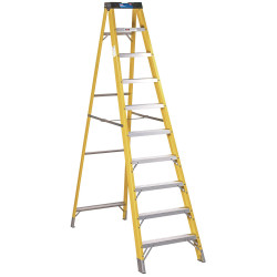 Sealey FSL10 Fibreglass Step Ladder 9-Tread EN 131