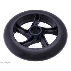 Czarne koła Scooter/Skate 144x29mm