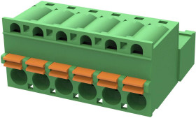 Degson Obudowa złącza pin męskiego na kabel Ilość pinów 5 Wymiary siatki: 5.08 mm 2EDGKDR-5.08-05P-14-00A(H) 1 szt.