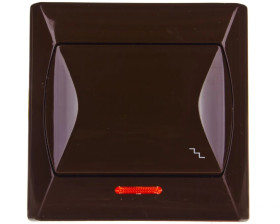 AKCENT Łącznik schodowy z podświetleniem brązowy ŁP-3AS/24