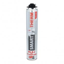 Pianoklej, klej w piance do styropianu EPS / XPS pistoletowy 750ml SMART-THERM Wkręt-met KLIMAS